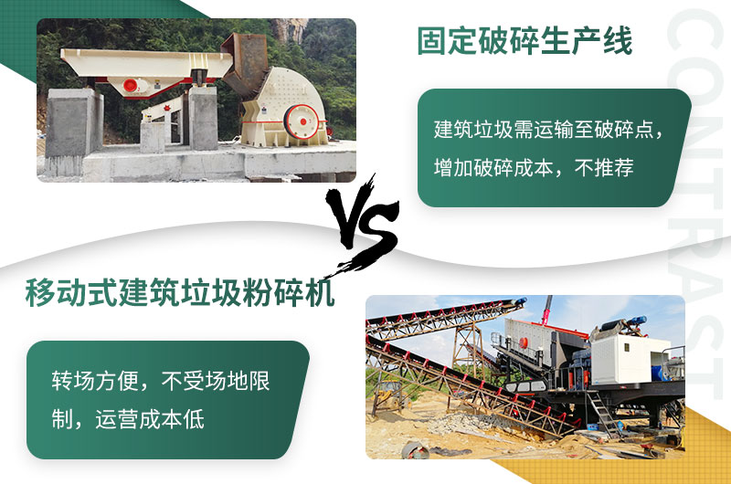 相對于建筑垃圾來講，移動式更勝一籌