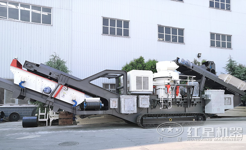 履帶圓錐破碎機(jī)，遙控移動(dòng)